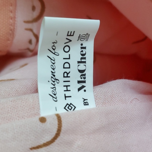 NWOT Thirdlove Peach Canvas Beach or Shopping Bag with handles - Picture 9 of 14